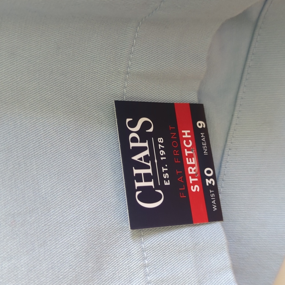 NWT Chaps Men's Shorts light blue - Picture 4 of 10
